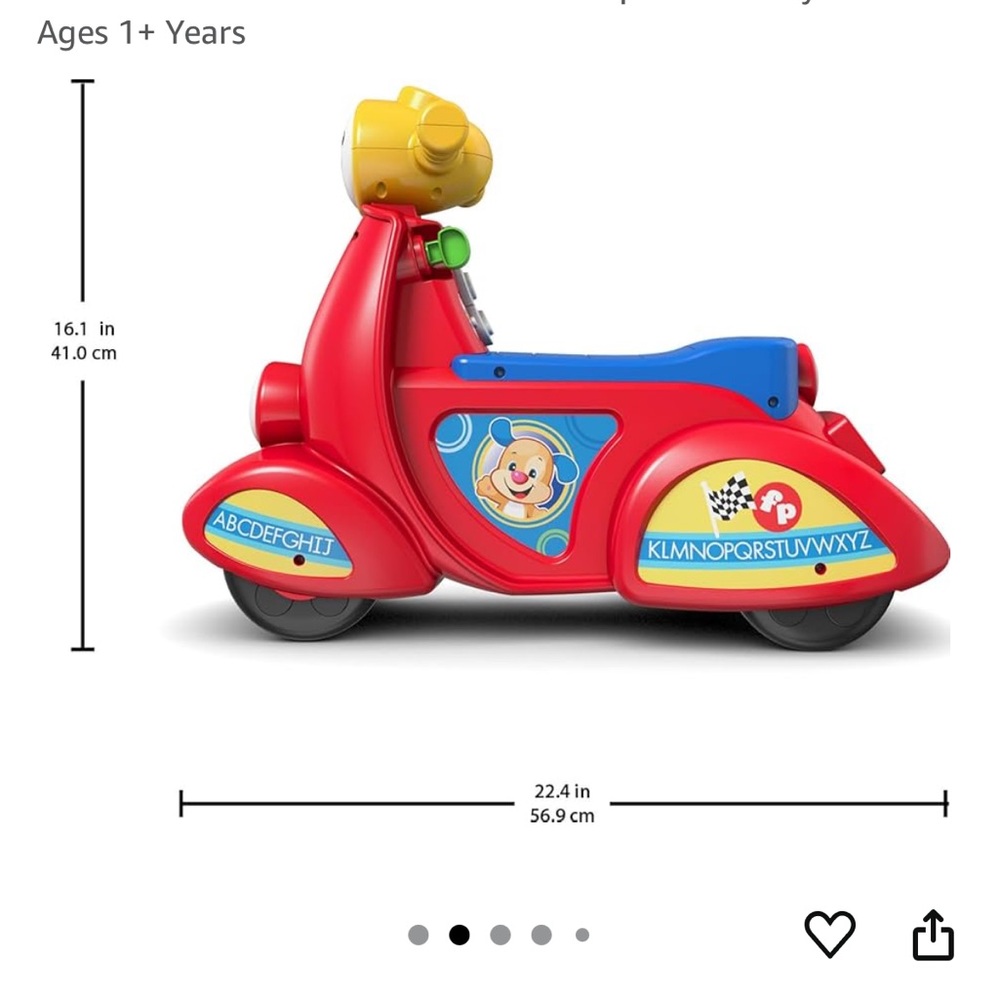 Red and Blue Ride-On Toy Car - Picture 10 of 13